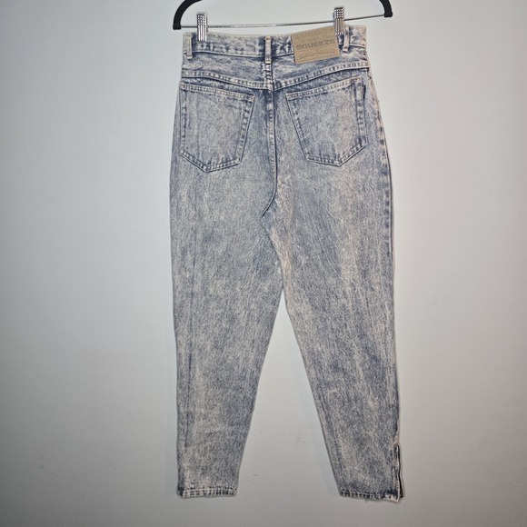 Vintage Squeeze Jeans Acid Wash Denim Straight Leg Womens 9 - Picture 4 of 7